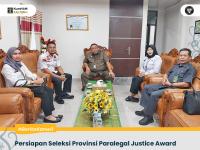Persiapan Seleksi Provinsi Paralegal Justice Award 2024, Kanwil Kemenkumham Kalteng Sambangi Pengadilan Tinggi Palangka Raya