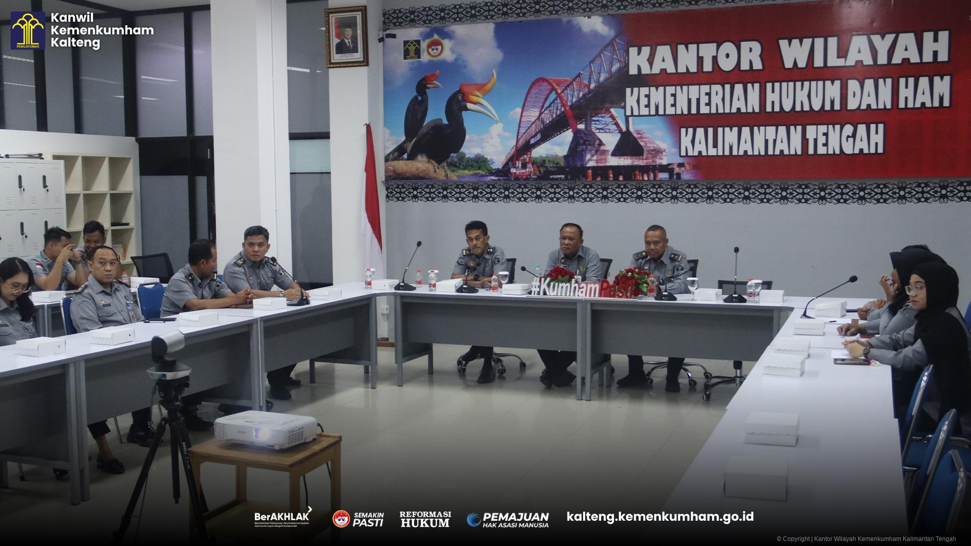 Kanwil Kemenkumham Kalteng Hadiri Entry Meeting Pemeriksaan Interim BPK RI Tahun 2024 di Lingkungan Kementerian Hukum dan HAM